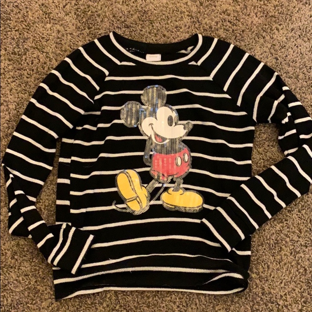 Sequin Mickey Mouse Sweater
